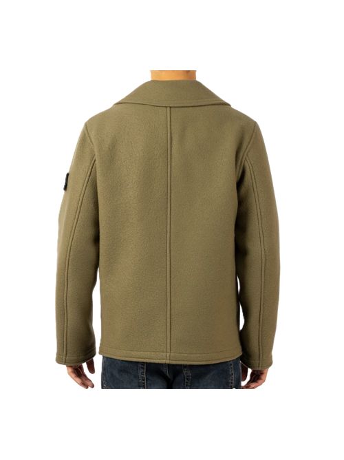 Doppiopetto in lana e cashmere Stone Island | L2S15 4100040 S0453V005G MILITARY GREEN
